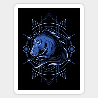 Horse Head Geometry Sticker